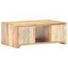 vidaXL Coffee Table Natural Solid Mango Wood Standard Coffee Table