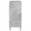 vidaXL Record Cabinet Concrete Grey Engineered Wood Medium