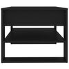 vidaXL Coffee Table Black Engineered wood 40.2x21.7x17.7 in Coffee Table