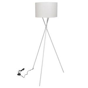vidaXL Floor Lamp White PS board covered by 100% polyester Standard