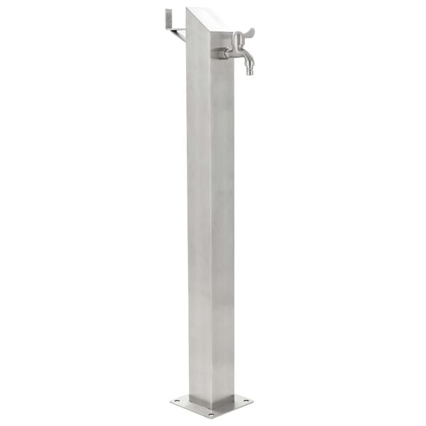 vidaXL Water Column Silver Stainless Steel 304 Garden Water Column
