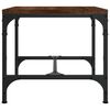 vidaXL Side Table Brown Oak Engineered wood, Steel 15.7x15.7 in