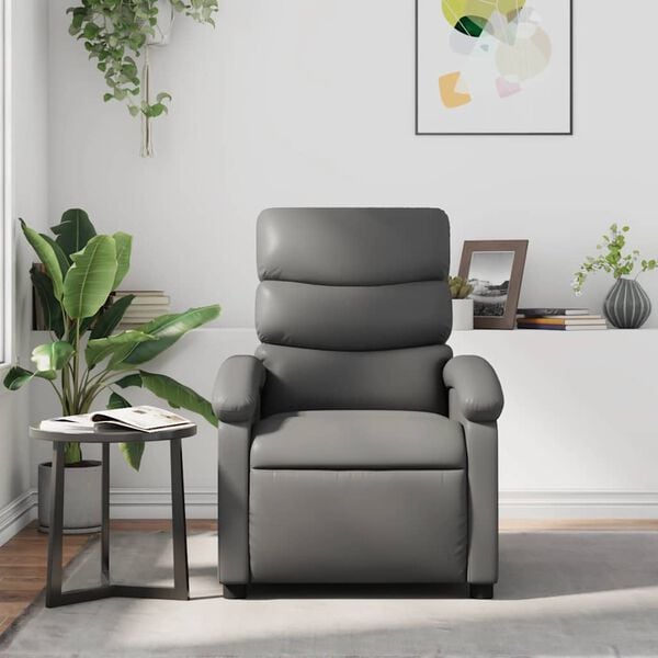 vidaXL Recliner Chair Gray
