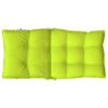 vidaXL Lowback Chair Cushion Set of 4 Bright green Oxford fabric