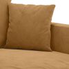 vidaXL 2-Seater Sofa Brown Velvet, Metal, Textilene, Foam Medium
