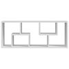 vidaXL Wall Shelf White 14.2x6.3x35.4" Engineered Wood