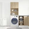 vidaXL Washing Machine Cabinet Sonoma Oak 25.2x9.4x74.8" Engineered Wood