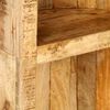 vidaXL Bookshelf Natural Wood Solid Mango Wood Medium Durable