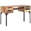 vidaXL Desk Mixed color Solid reclaimed wood, Iron Medium Desk
