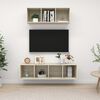 vidaXL TV Cabinet Set Sonoma Oak Engineered Wood Medium TV Cabinet Set