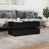vidaXL Coffee Table Black Engineered wood 35.4 x 19.7 x 15.7 in
