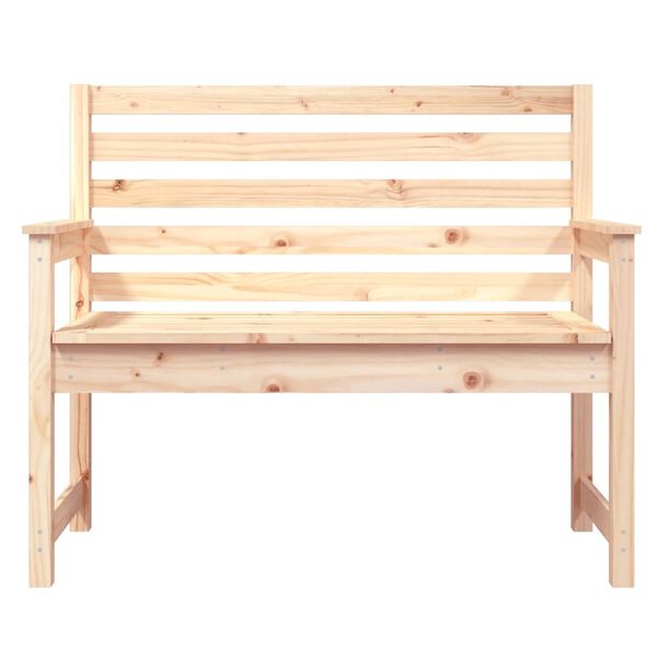 vidaXL Garden Bench Natural wood Solid pine wood Standard Durable