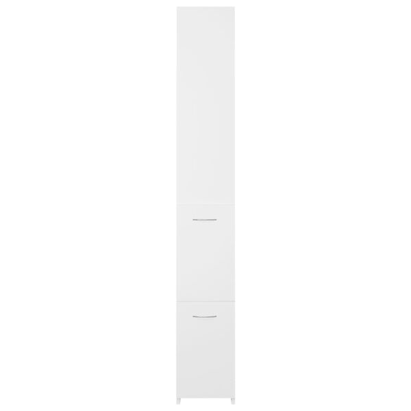 vidaXL Bathroom Cabinet White Engineered wood 5 ft 7 in tall Simple