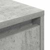 vidaXL Bedside Cabinet Concrete Grey Engineered wood 15.0 x 13.4 x 25.6 in