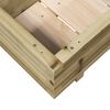 vidaXL Garden Planter Natural Wood Treated Pinewood Medium Durable