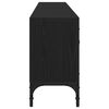 vidaXL TV Cabinet Black oak 78.74 x 9.84 x 17.32 in Engineered wood