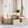 vidaXL Garden Sofa Set Beige