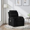 vidaXL Massage Recliner Chair Black Fabric (100% polyester), metal, plywood