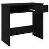 vidaXL Desk Black Engineered wood 31.5 in x 15.7 in x 29.5 in Desk