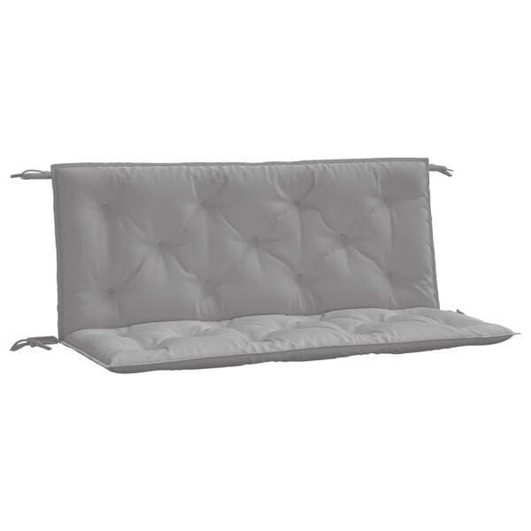 vidaXL Garden Bench Cushion Set of 2 Grey Oxford fabric (100% polyester)