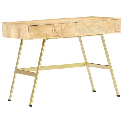 vidaXL Writing Desk with Drawers 39.4"x21.7"x29.5" Solid Mango Wood