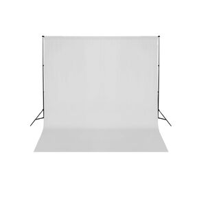 vidaXL Backdrop Support System 20 x 10 ft White