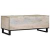 vidaXL Coffee Table Beige and Black 39.37 x 21.26 x 15.75 in