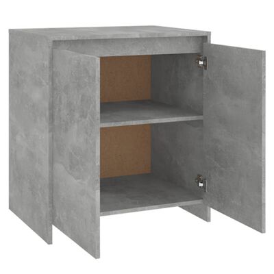 vidaXL Sideboard Concrete Gray 27.6"x15.7"x29.5" Engineered Wood