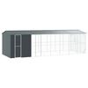 vidaXL Bird Cage with Storage Anthracite 338.58 x 122.05 x 97.24 in