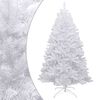 vidaXL Artificial Hinged Christmas Tree White PVC