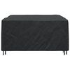 vidaXL Furniture Cover Plain Black 70.87 x 74.80 x 33.46 in 210D