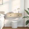 vidaXL Wall Shelf Sonoma oak Engineered wood Medium Wall Shelf