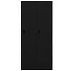vidaXL Wardrobe Black Steel 31.5x19.7x70.9 in Wardrobe Rectangular