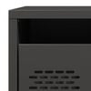 vidaXL Bedside Cabinet Set of 2 Black Cold-rolled steel