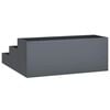 vidaXL Garden Planter Anthracite 35.43 x 35.43 x 13.78 in