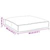 vidaXL Pallet Cushion for suitable for Seat Cream 31.5" x 31.5" x 4.7