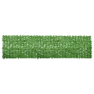 vidaXL Balcony Screen Green Polyethylene, fabric 157.5 x 39.4 in