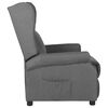 vidaXL Recliner Chair Light gray Fabric (100% polyester), metal, plywood