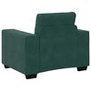 vidaXL Sofa 3 pcs Dark Green Linen-blend Fabric