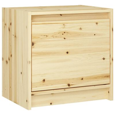 vidaXL Bedside Cabinet 15.7"x12"x15.7" Solid Firwood