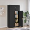 vidaXL File Cabinet Black Powder-coated steel Medium File Cabinet