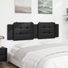 vidaXL Headboard Cushion Black