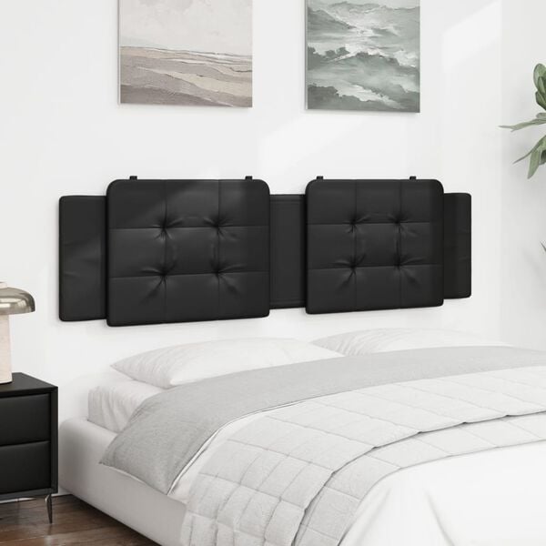 vidaXL Headboard Cushion Black