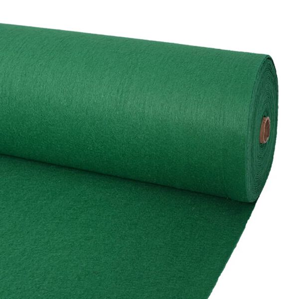 vidaXL Carpet Green 100% Polyester 1 x 78.7 in Heavy Weight Endurance