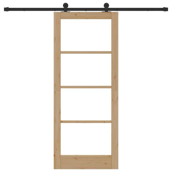 vidaXL Sliding Door ORKDAL Natural 32.68 x 79.53 in