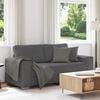 vidaXL Loveseat Sofa Dark Gray 80% Polyester, 20% Nylon Medium Durable