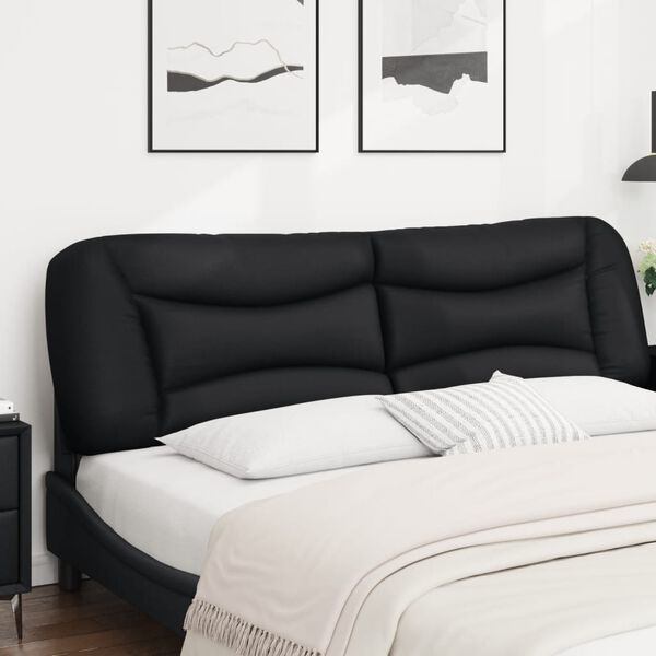vidaXL Headboard Cushion Black