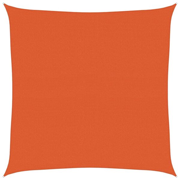 vidaXL Sunshade Sail 1.75 oz/ft&sup2; Square Orange 19.7x19.7' HDPE