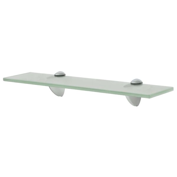vidaXL Floating Shelf Frosted Tempered safety glass, Zinc alloy Medium