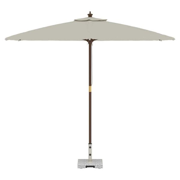 vidaXL Parasol Base Grey 16.14 x 16.14 x 14.57 in Granite